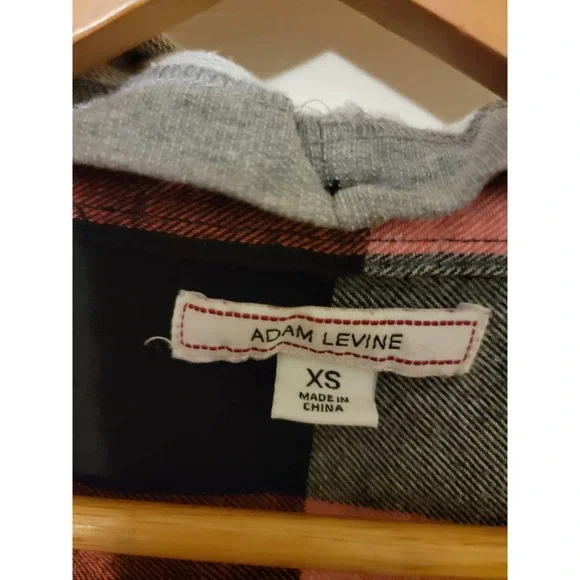 Size XS Juniors Adam Levine flannel w/ hood - Picture 5 of 5